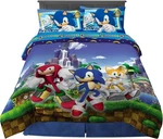 Franco Kids Bedding Super Soft Comforter And Sheet Set, 5 Piece Full Size, Sonic. Fixed Price $80.00.