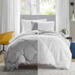 Spaces Comforter Set, Chic Reversible Twin/twin Xl, Grey/white. Fixed Price $63.66.