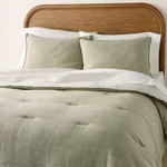 3PC Full/queen Reversible Duvet Cover Set Green - Hearth & Hand With. Fixed Price $35.99.