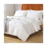 Feathers Down Comforter King - Organic Cotton Quilted Medium Warm All Seasons.... Fixed Price $118.71.