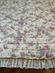 Croscill Elizabeth Gray Floral Lace Comforter 6 Curtains 4 Tiebacks Full Queen. Fixed Price $165.00.
