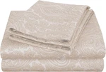 Luxury 600 Tc Cotton Blend Sheet Set, California King, Ivory, Deep Pocket. Fixed Price $184.99.