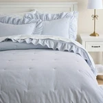 Pb Teen Washed Cotton Ruffle Stripe Comforter Lightweight Bedding Brand New. Fixed Price $79.99.