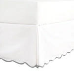 Hig Off White Chic Queen - Easy Fit Scallop Edge Pleated Bedskirts,.... Fixed Price $29.02.