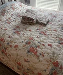 Jessica Simpson Floral Comforter Set Full Size W/matching Sheets - Ec. Fixed Price $45.00.