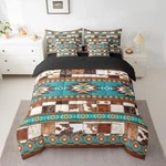 Boho Comforter Set With Sheets Size Southwest Native American Queen Brown Blue. Fixed Price $90.96.