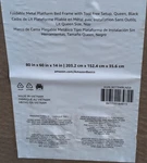 Amazonbasics Foldable Metal Platform Bed Frame Queen Black 80X60X14IN. Fixed Price $54.59.