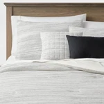 5PC Full/queen Space-dyed Waffle Comforter Bedding Set Gray Threshold. Fixed Price $35.28.