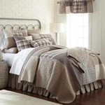 Donna Sharp Smoky Square **king** Quilt Farmhouse Country Rustic Patchwork Gray. Fixed Price $240.00.