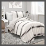 Lush Cor 2PC Twin/twin Extra Long Farmhouse Stripe 100% Cotton Duvet Cover. Fixed Price $31.99.