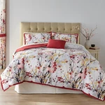 Brylanehome Funky Floral 6 Piece Comforter Set - Twin, Burgundy Multi. Fixed Price $124.99.