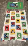 Vintage 1992 Thomas The Train Twin Flat Sheet Pillowcase Bedding Retro Crafts. Fixed Price $25.99.