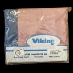 Nos Vintage Viking Bloomingdales Reversible Duvet Cover 100% Cotton Queen. Fixed Price $49.99.