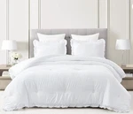Chezmoi Collection Nora White Comforter Set Twin Size 2-PIECE Lightweight Soft. Fixed Price $20.00.