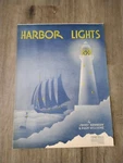 Vtg Sheet Music Harbor Lights Lighthouse Sail Boat Cover Programming Pegg. Fixed Price $7.13.