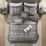 Madison Park 7-PIECE Cozy Comforter Set, Luxurious Damask Design, All Season. Fixed Price $181.99.