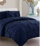 Vcny Home Carmen Luxury Pleated Pintuck 4 Pc. Comforter Set - Queen Navy Blue. Fixed Price $69.99.