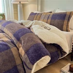 Cyusri Plaid Sherpa Comforter Set 3PCS Fluffy Warm QUEEN(90"X90"), Khaki. Fixed Price $174.91.