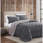 Eddie Bauer - King Comforter Set, Microsuede Bedding With Soft Sherpa. Fixed Price $80.00.