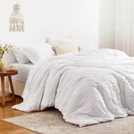 Love's Cabin Seersucker White Queen Comforter Set, 7-PIECE All Season Lightwe.... Fixed Price $91.86.