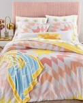 Whim By Martha Stewart Collection Sunburst 3-PC. Reversible King Comforter Set. Fixed Price $99.00.