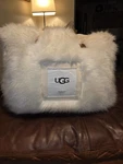 Ugg Blizzard Faux Fur Coverlet/comforter Queen. Fixed Price $200.00.