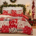 Caromio Christmas Duvet Cover Queen, Reversible Printed Comforter Set. Fixed Price $35.00.