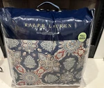 Ralph Lauren Archer Foulard Full / Queen Size Comforter Navy Blue New $475. Fixed Price $197.77.
