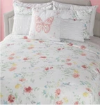 Nicole Miller Home 6PC Full/queen Comforter Set 2 Shams & 3 Pillows Floral New. Fixed Price $79.00.