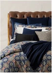 Ralph Lauren Archer Foulard King Comforter Navy $550. Fixed Price $324.95.