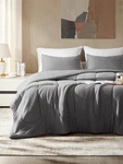 Queen Size Comforter Set Bedroom, 3 Pieces Breathable Soft Jersey Knit. Fixed Price $57.90.