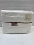 Threshold Duvet Cover Set Cotton Sateen Embroidered, White/caramel, King. Fixed Price $29.99.