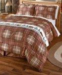 Q/k Lodge Northwoods Woodland Pinecone Comforter Set Bear Moose Cabin. Fixed Price $109.99.