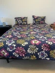 Vera Bradley Full / Queen Pattern : African Violet Comforter With 2 Shams. Fixed Price $45.00.