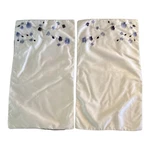 Mcleland Design Set Of Pillow Shams 20.5 X35.5 Embroidered Blue Flowers. Fixed Price $15.00.