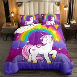 Girls Unicorn Bedding Set Full Kawaii Cute Print Cartoon .... Fixed Price $49.54.