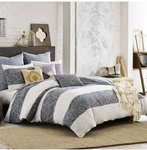 New Kas Room South Hampton Comforter Duvet Cover Blue Sz Twin 100% Cotton. Fixed Price $49.99.