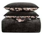 Betsey Johnson Bj Black Velvet Full/queen Duvet 3PC Set New. Fixed Price $59.99.