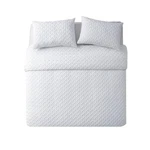 Vcny White Polyester Nina Embossed Full/queen Comforter Set. Fixed Price $20.00.