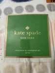 Kate Spade Ikat Dot Comforter Set Twin/twin Xl Extra Long Blue Pink White. Fixed Price $67.50.