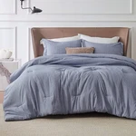 Bedsure King Size Comforter Set Navy Blue Soft Bedding All Seasons 3 Pieces. Fixed Price $64.48.