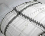Big One Scotchgard Gray Plaid Reversible Down Alternative King Comforter. Fixed Price $28.00.