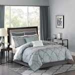 Madison Park Lavine 12 Piece Comforter Set With Cotton Bed Sheets. Fixed Price $259.99.