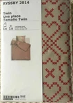 New Twin Size Duvet Quilt Cover Set Red Beige Tan Ikea Bedroom 100% Cotton. Fixed Price $39.50.