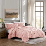 Cathay Home Full/queen Bedding Pintuck 3-PIECE Comforter And Sham Set. Fixed Price $51.75.