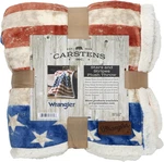 , Inc. Wrangler Stars & Stripes Usa American Flag Sherpa Fleece 54X68 Throw Bla. Fixed Price $56.00.