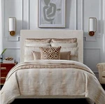 New Luxury Hotel Collection Palmer Neutral Queen Bedding Set Comforter 2 Shams. Fixed Price $99.50.