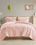 Intelligent Design Malea Shaggy Faux-fur 3-PC. Comforter Set King/cal. Fixed Price $139.99.