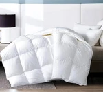 Queen Comforter Duvet White 100% Cotton Luxury Soft Filled W/ Feather & Down. Fixed Price $93.00.