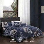 Bebejan Forget Me Not 100% Cotton Sateen 5 Piece Reversible Comforter Set. Fixed Price $134.99.